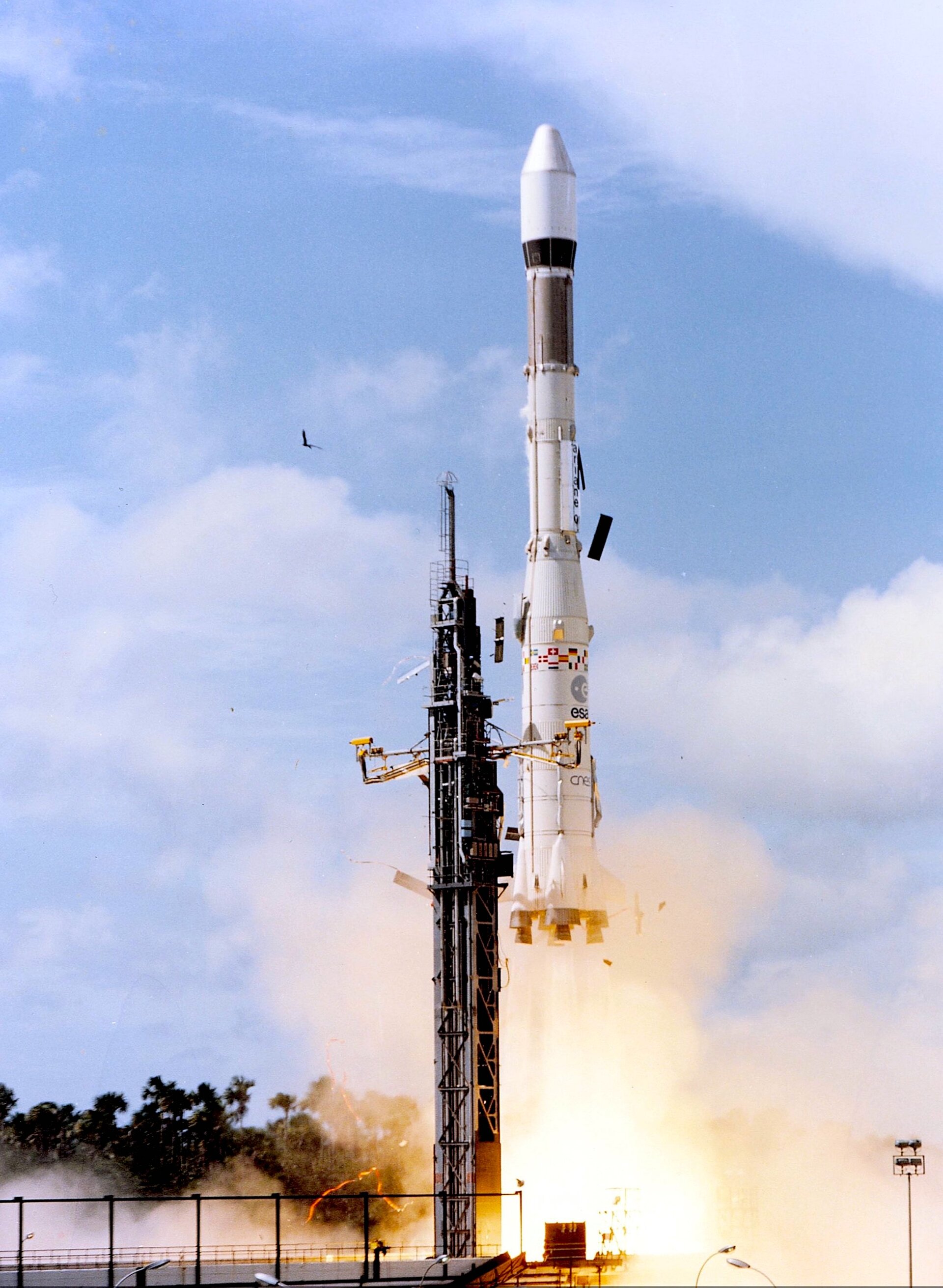 Le premier lancement d'Ariane