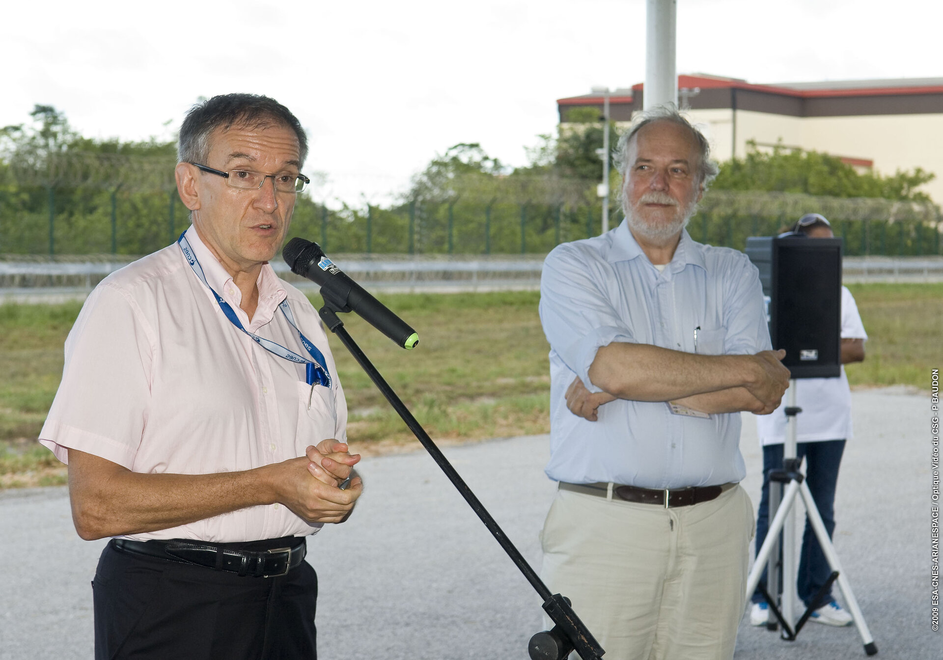 Inauguration of site of Galileo station at Kourou
