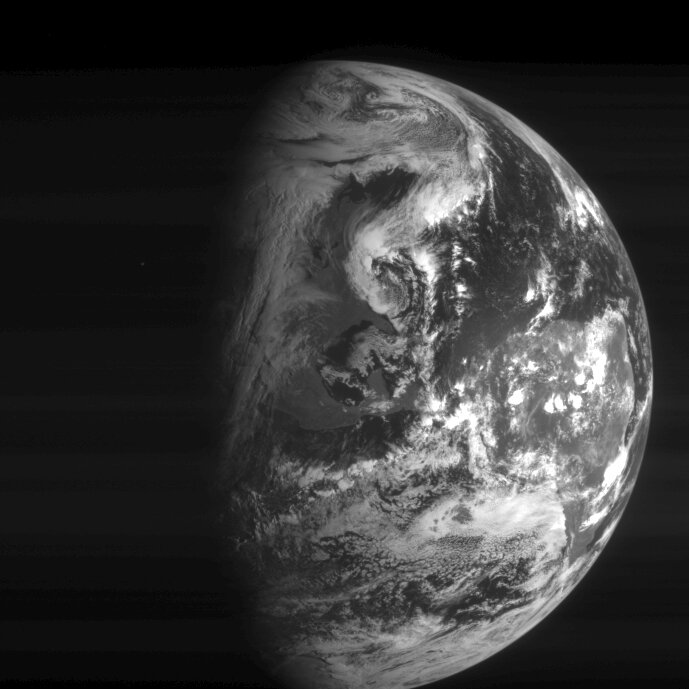 Imagen de la Tierra tomada con la cámara de navegación de Rosetta