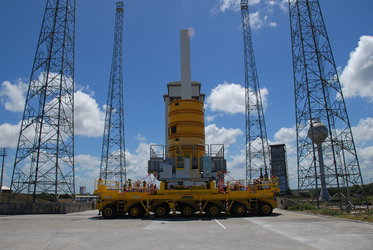 Vega ‘Fardier’ in front of the mobile gantry