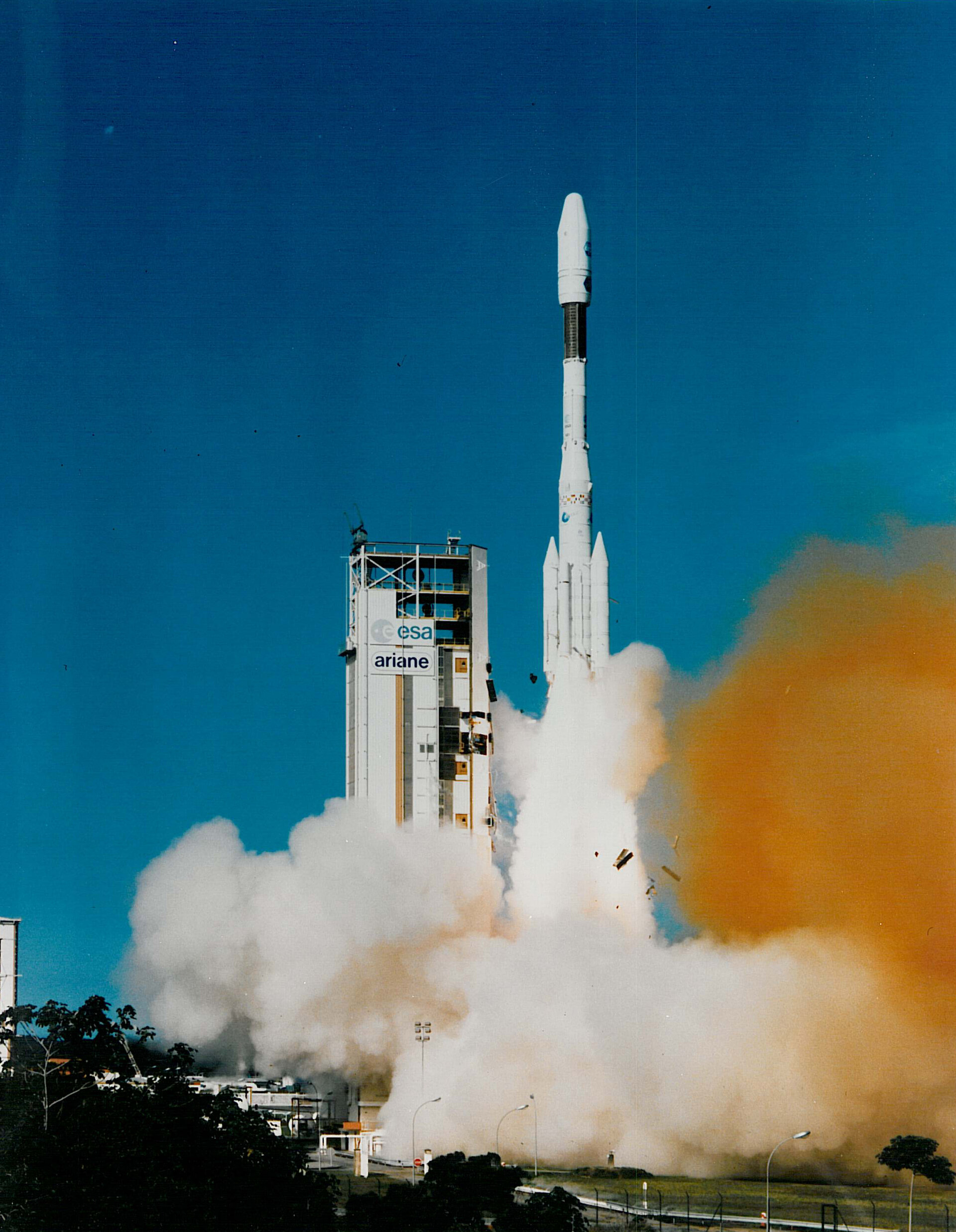 Ariane 4 launch carrying a triple payload in 1988