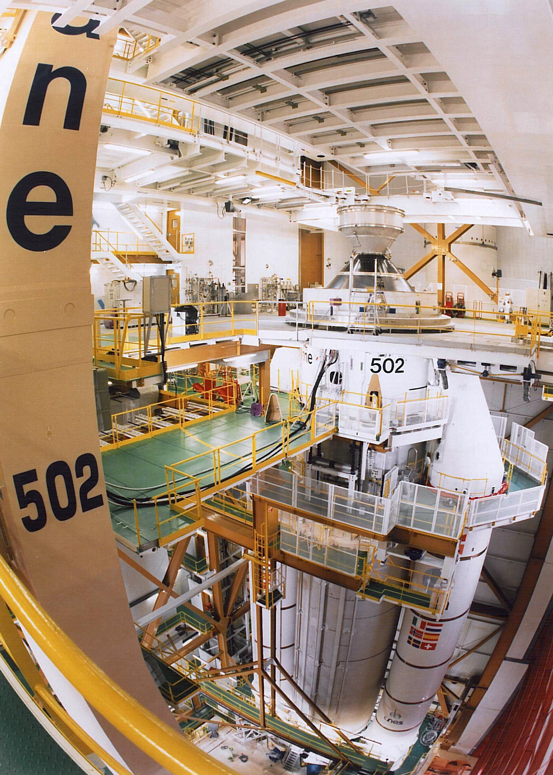 Ariane 502 in the final stage of preparation, 1997