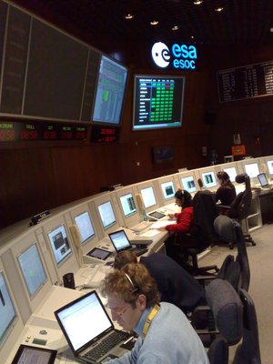 CryoSat-2 Flight Control Team members during simulation training 16 December 2009