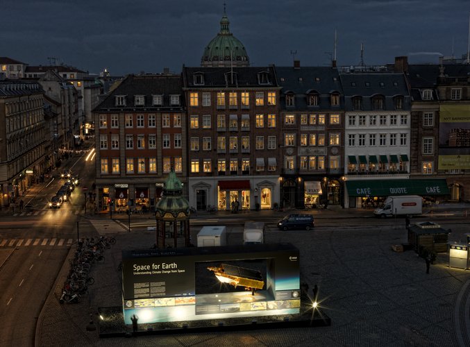 Space for Earth exhibition, Kongens Nytorv, Copenhagen