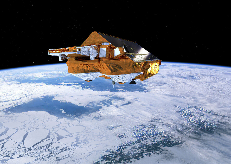 ESA:s issatellit Cryosat sändes upp tidigare i år och går nu igenom de sista faserna av valideringen.