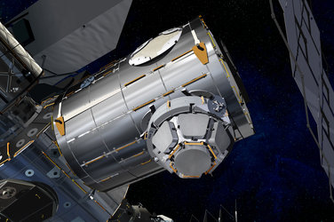 Artist's view of the Cupola mounted on Node-3
