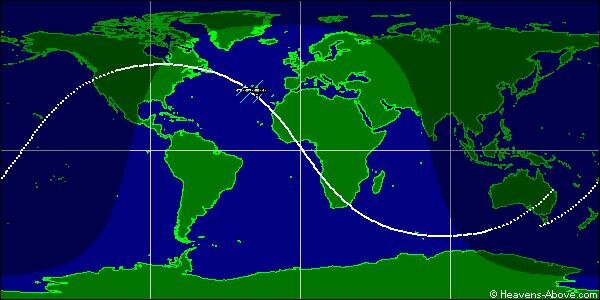 ISS orbit track
