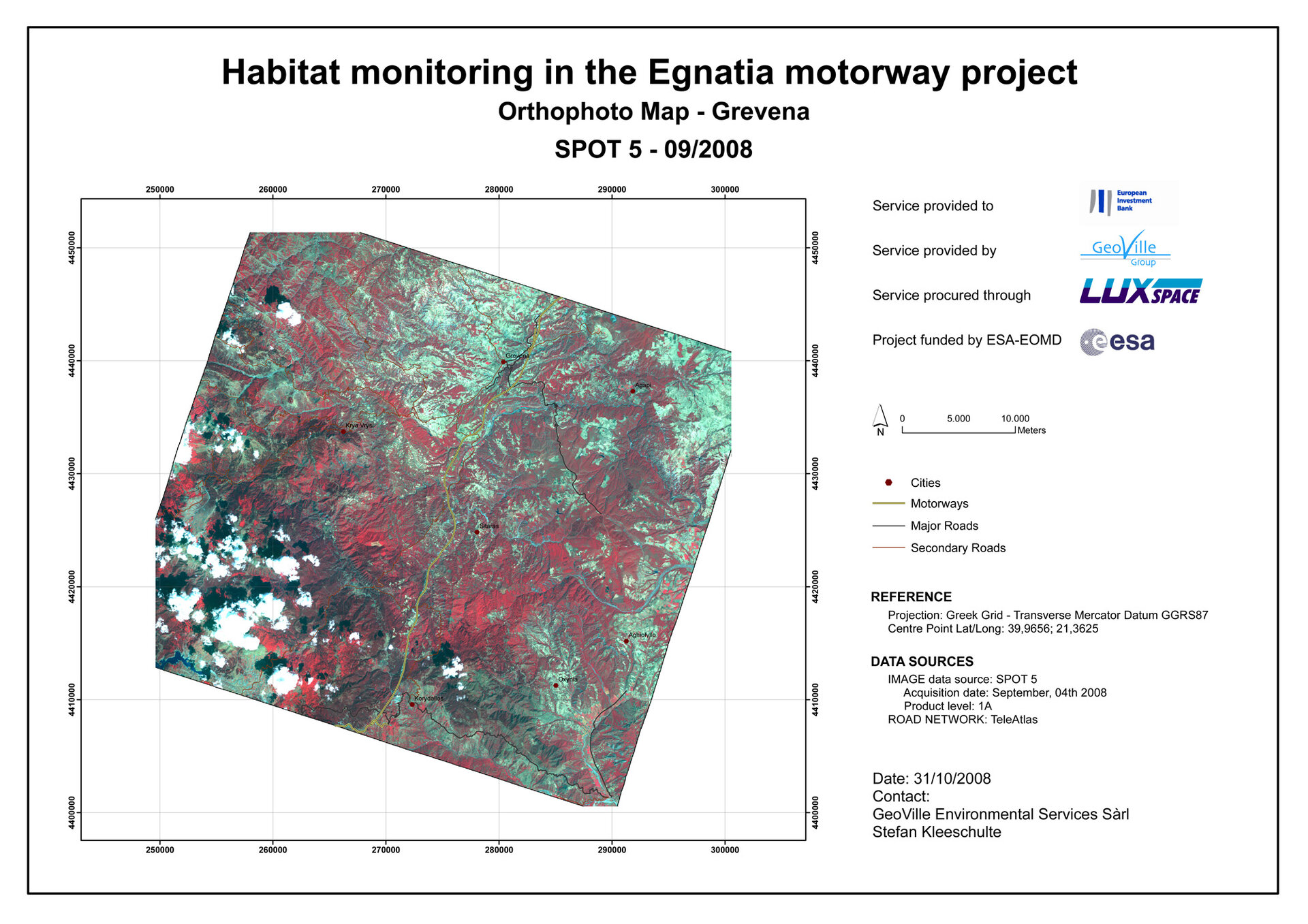 Habitat monitoring of the Egnatia Highway