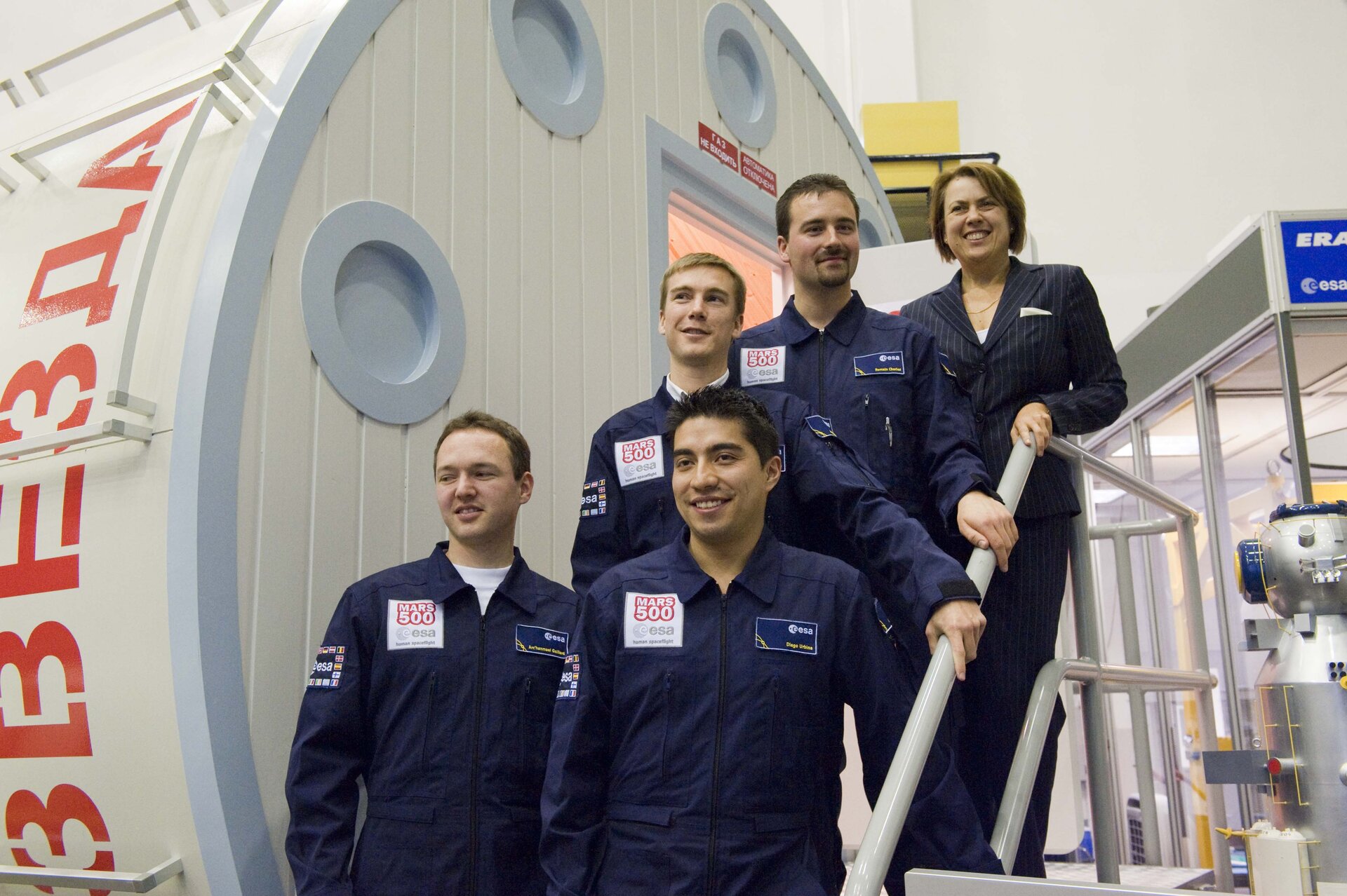 Mars500 candidates with Simonetta Di Pippo at ESTEC