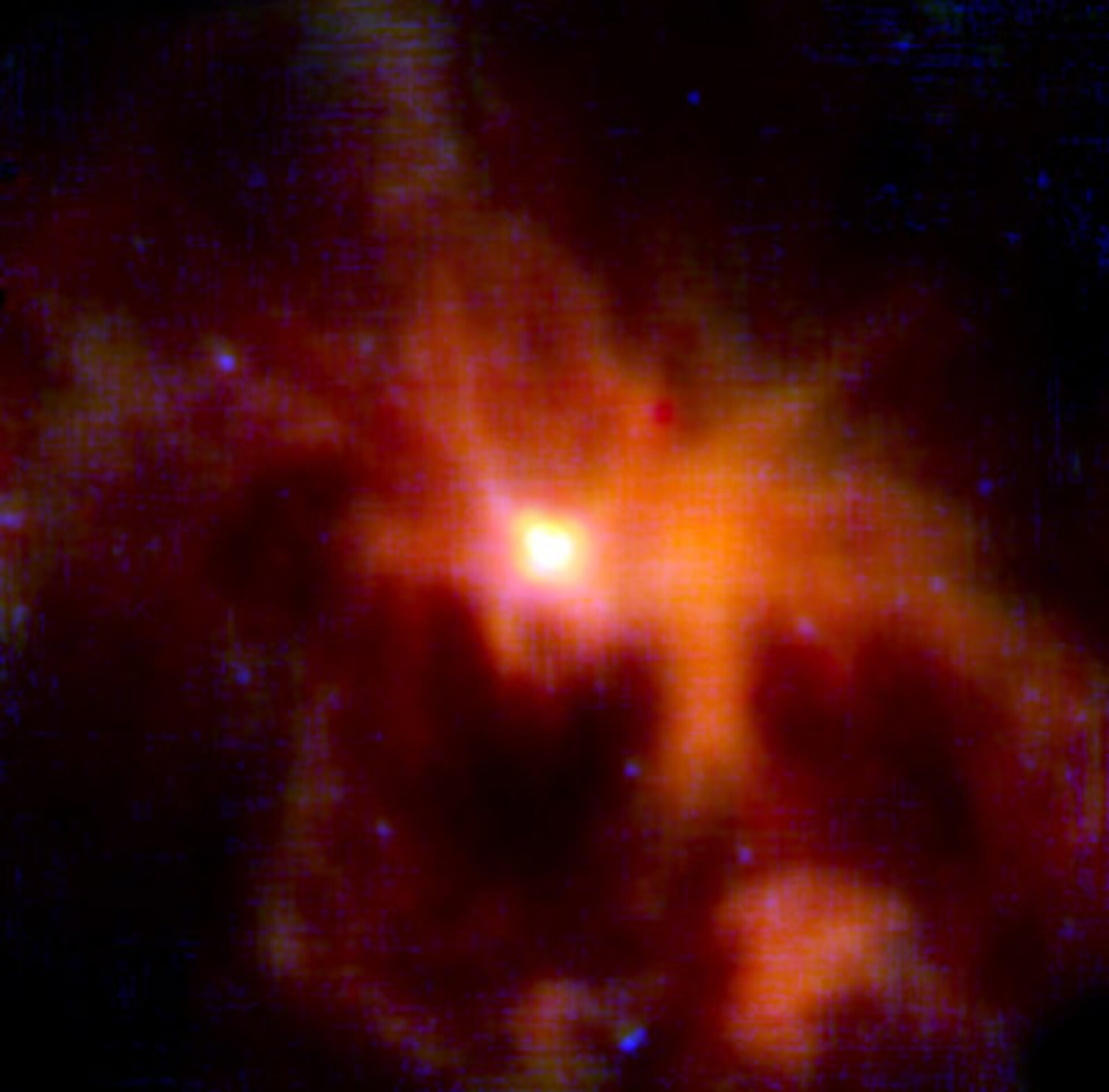 A star forming globule of dust and gas