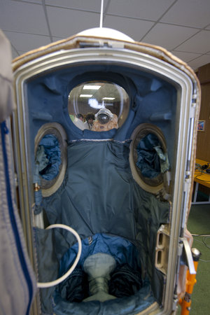 'Entry door' of an Orlan spacesuit