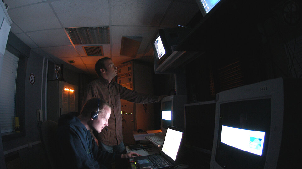 Kontrollraum des ESA-Observatoriums auf Teneriffa