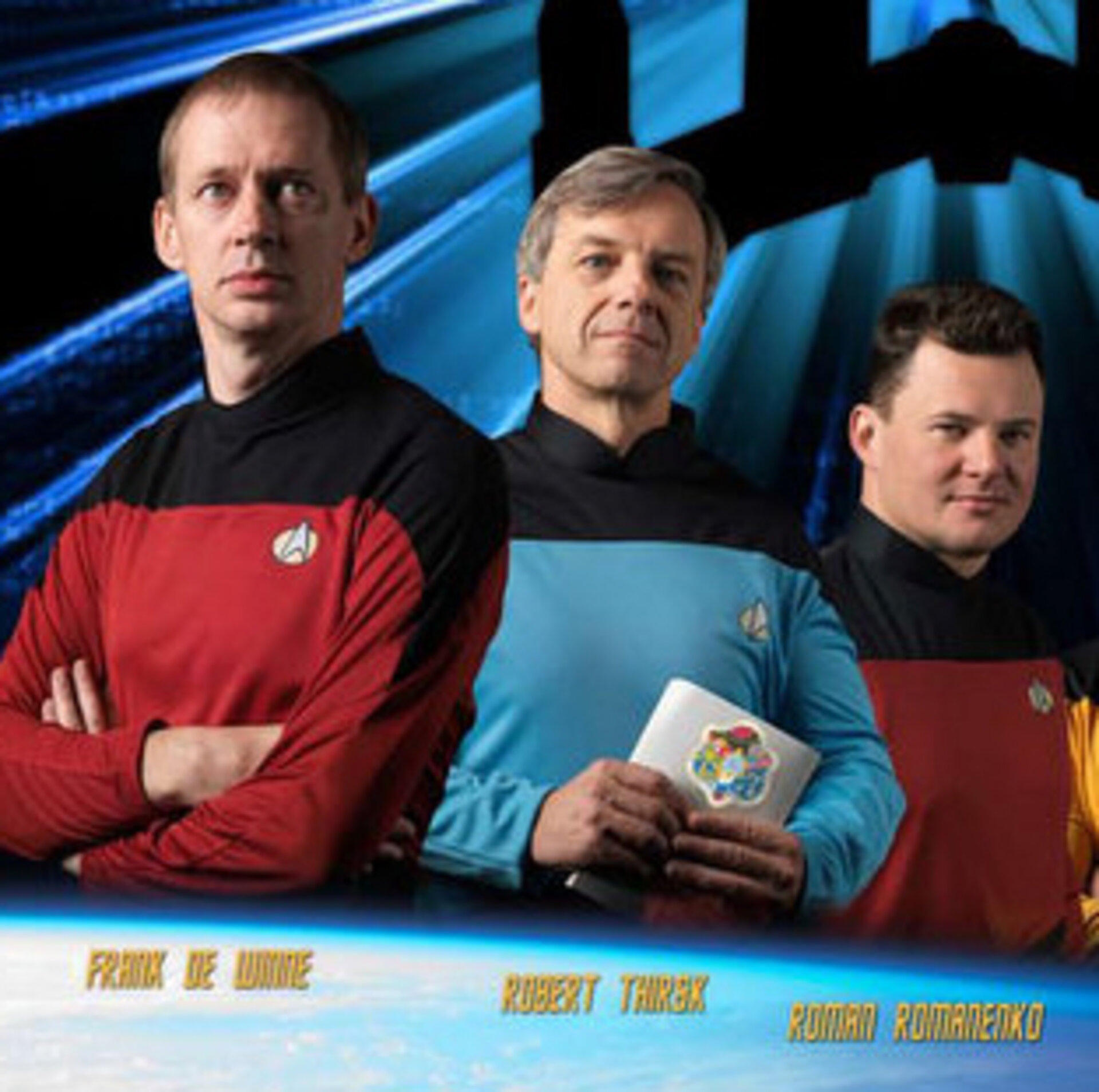 Le trio de la mission OasISS, à la mode Star Trek