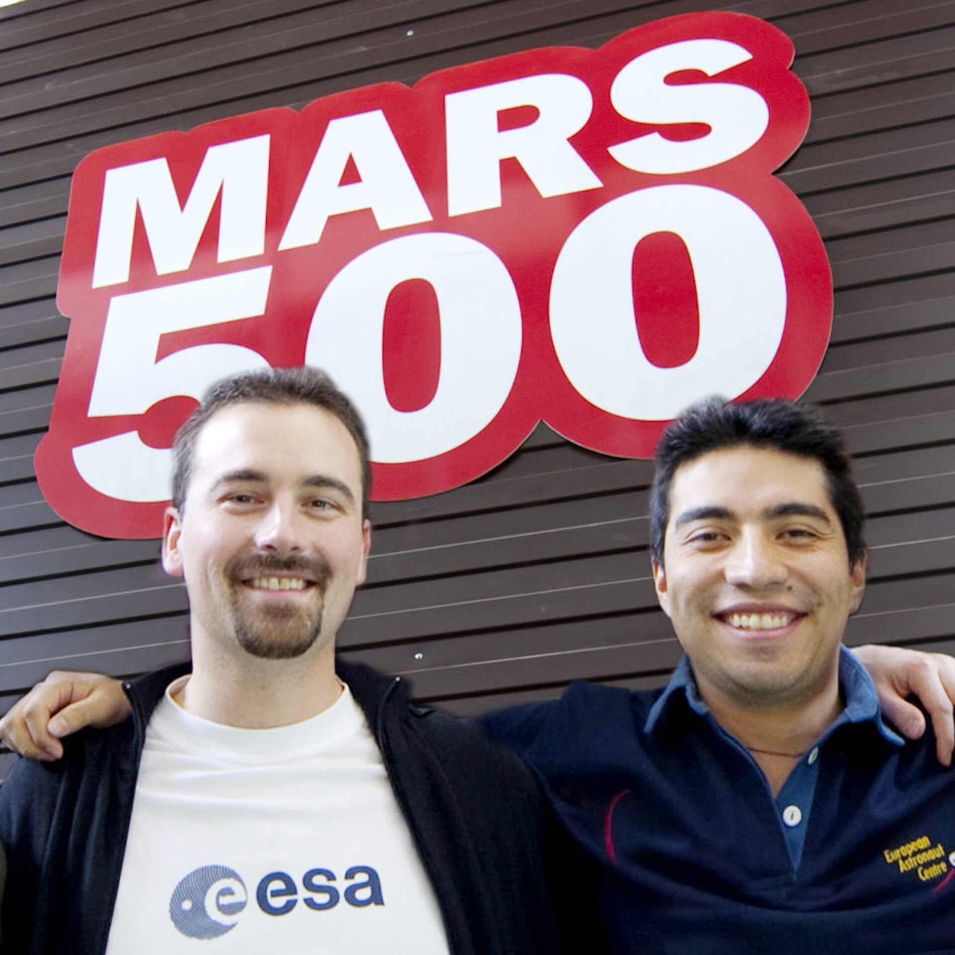 Diego Urbina e Charles Romain davanti a Mars500