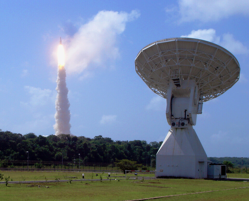 Lanzamiento de los satélites Herschel y Planck a bordo de un Ariane-5 ECA