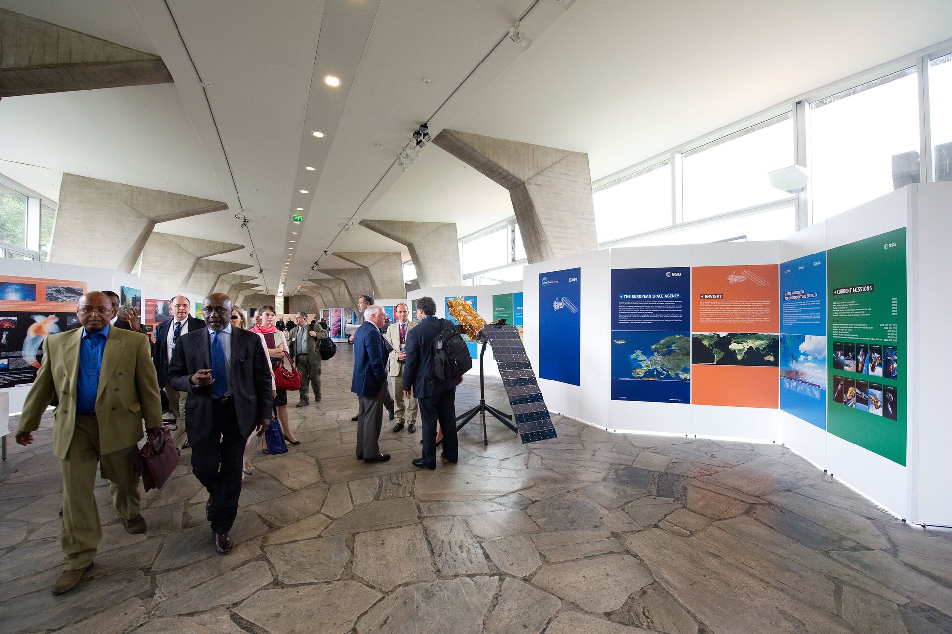 Exhibition in the main foyer of UNESCO, inaugurated on 8 June