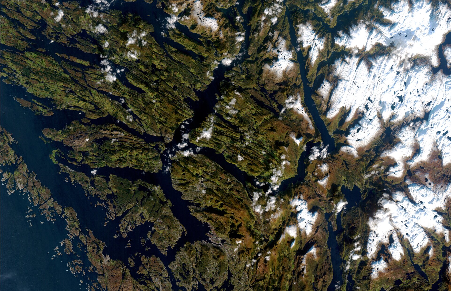 Fjords and islands in Norway