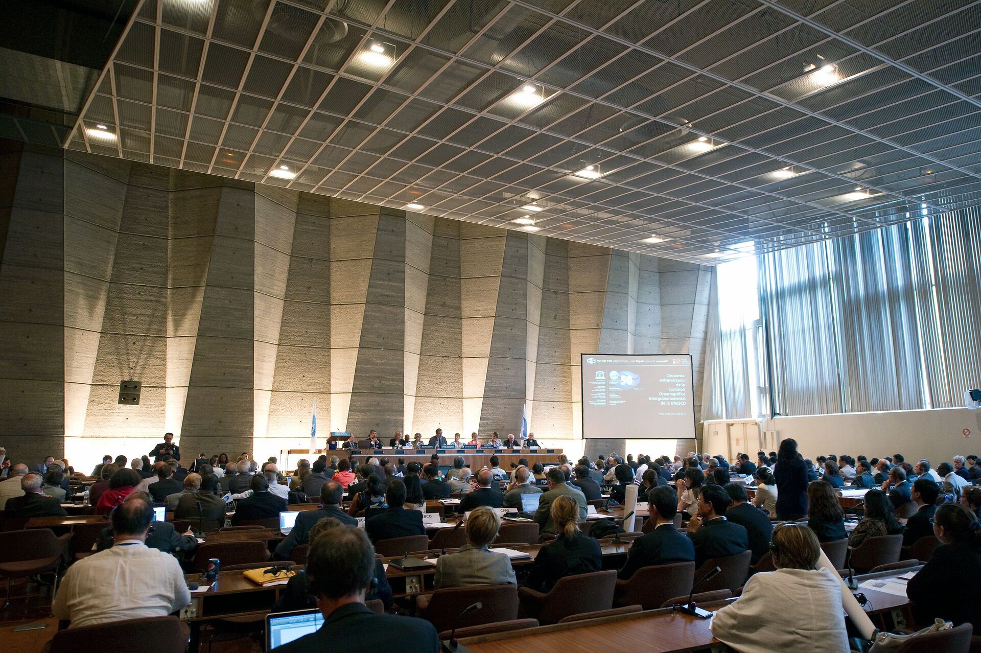 Inauguration of the IOC 50th anniversary conference, UNESCO HQ