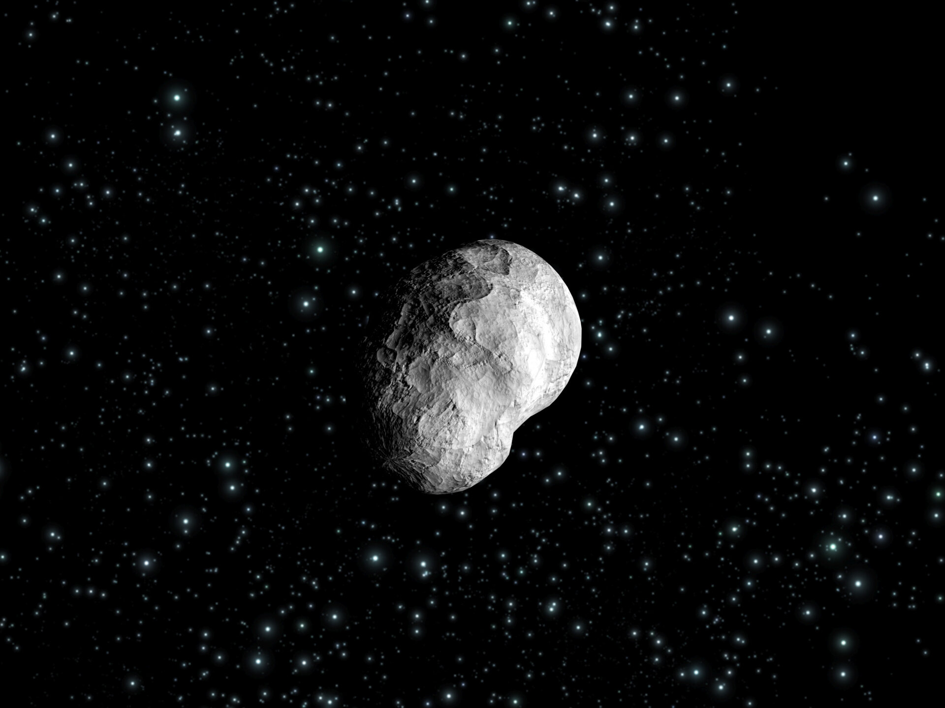 L'asteroide 21 Lutetia, impressione artistica