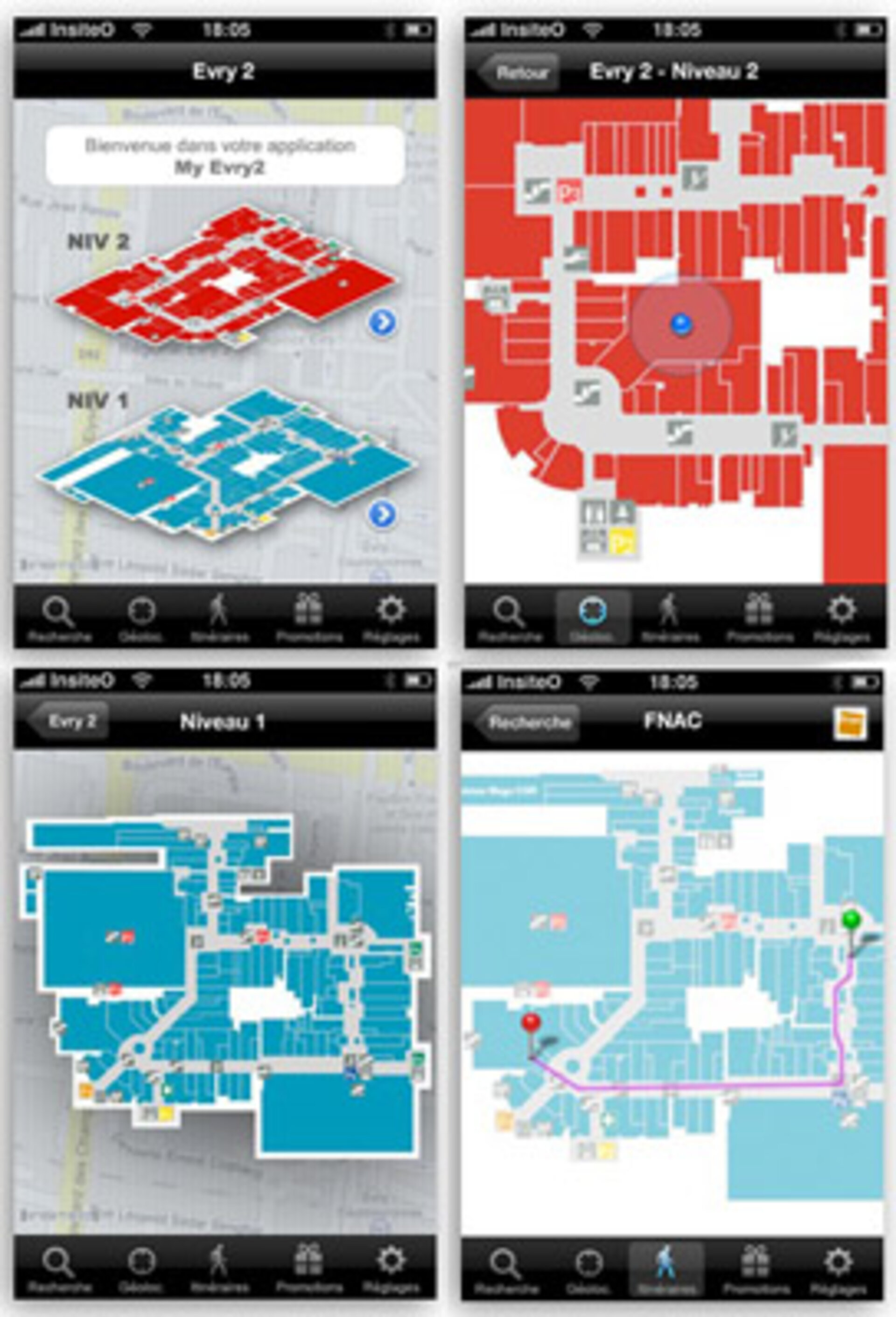 Insiteo system shows the way on floor plan