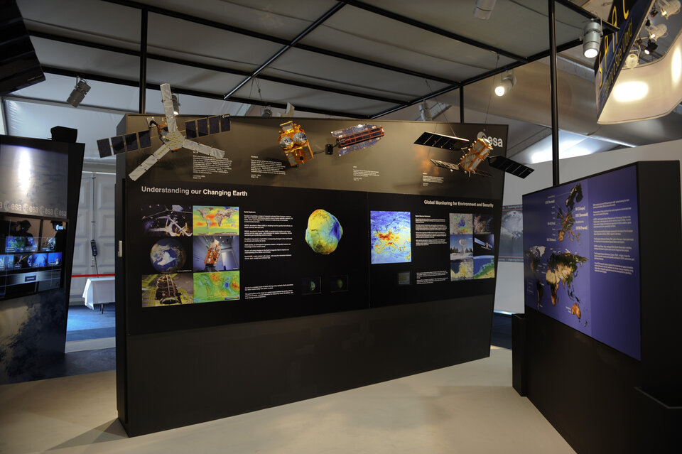 Understanding our Changing Earth area, ESA stand