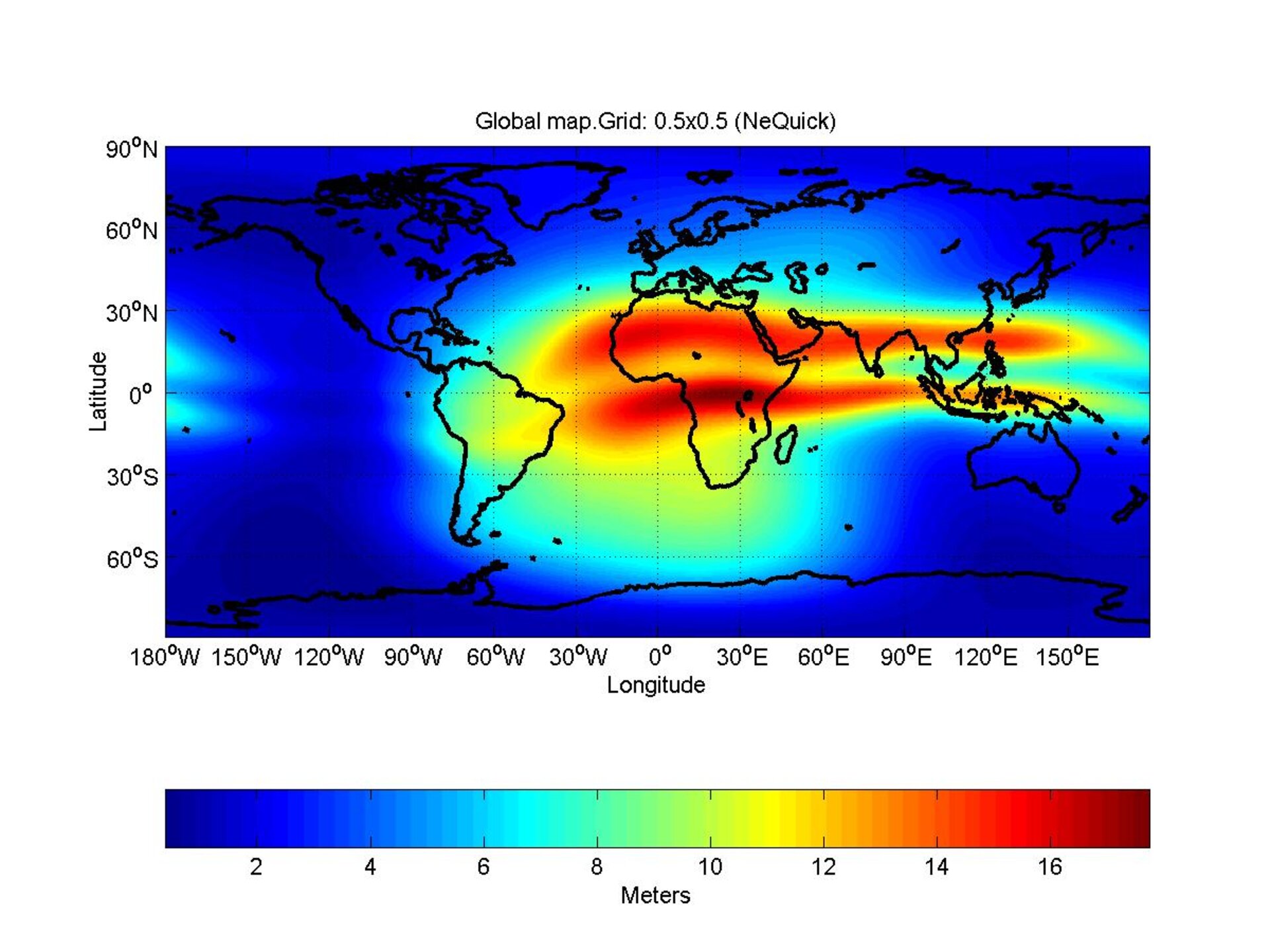 Ionosphere map