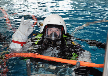 Alexander Gerst during EVA training