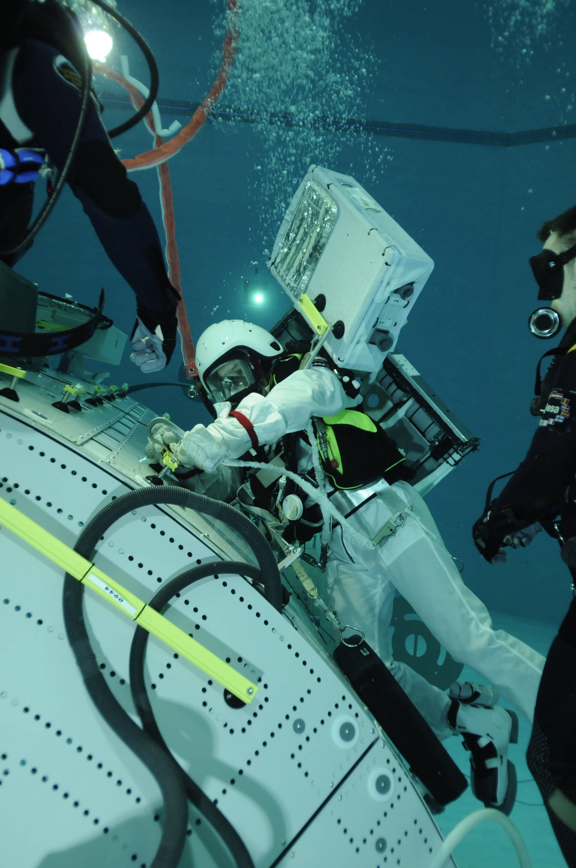 Luca Parmitano during EVA training