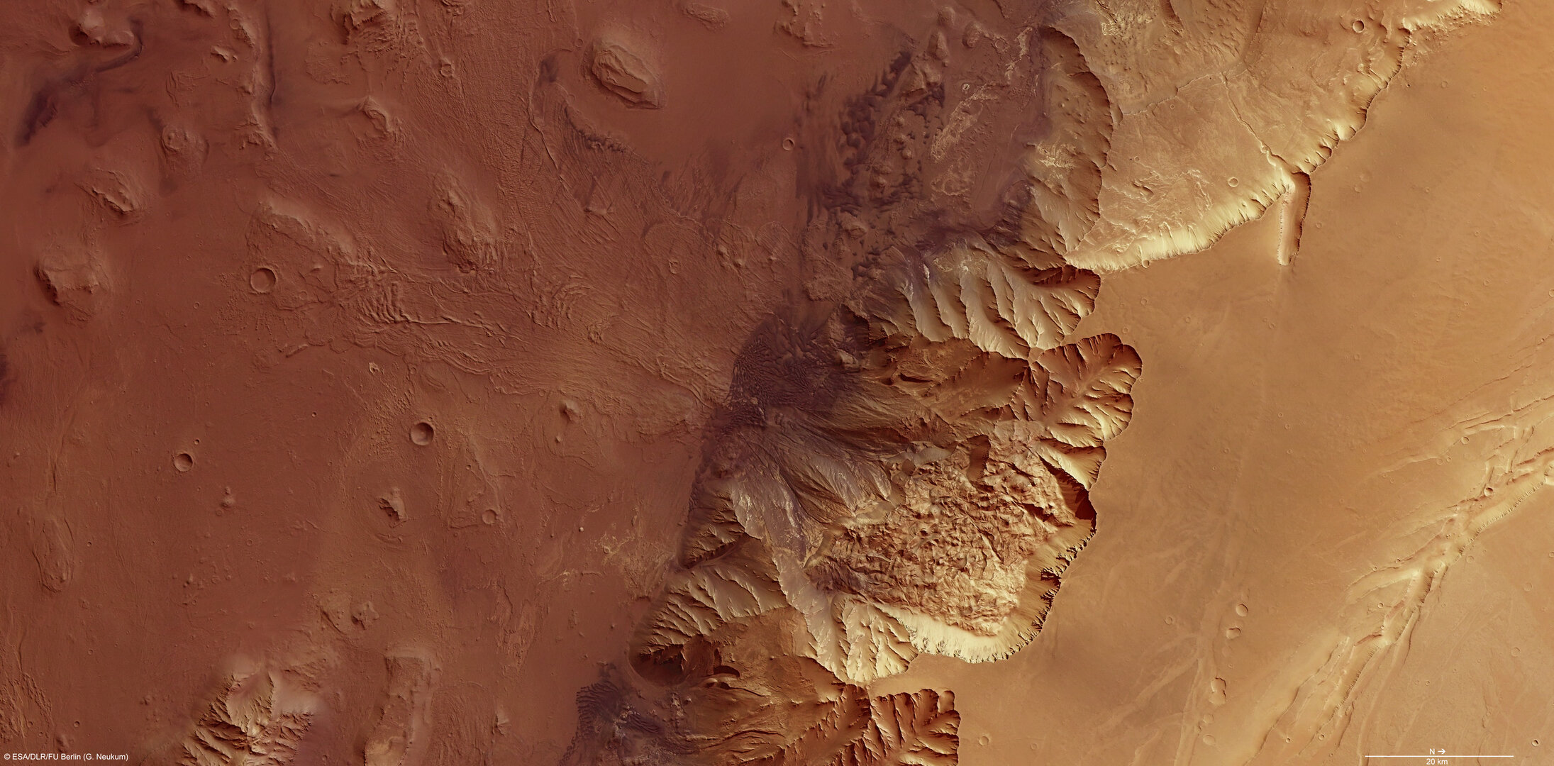 Melas Chasma on Mars