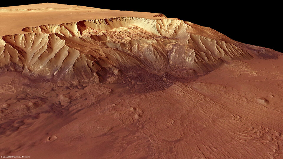 Perspective view of the Melas Chasma