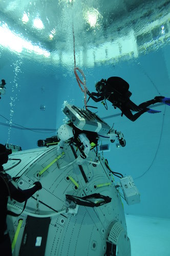 Samantha Cristoforetti during EVA training