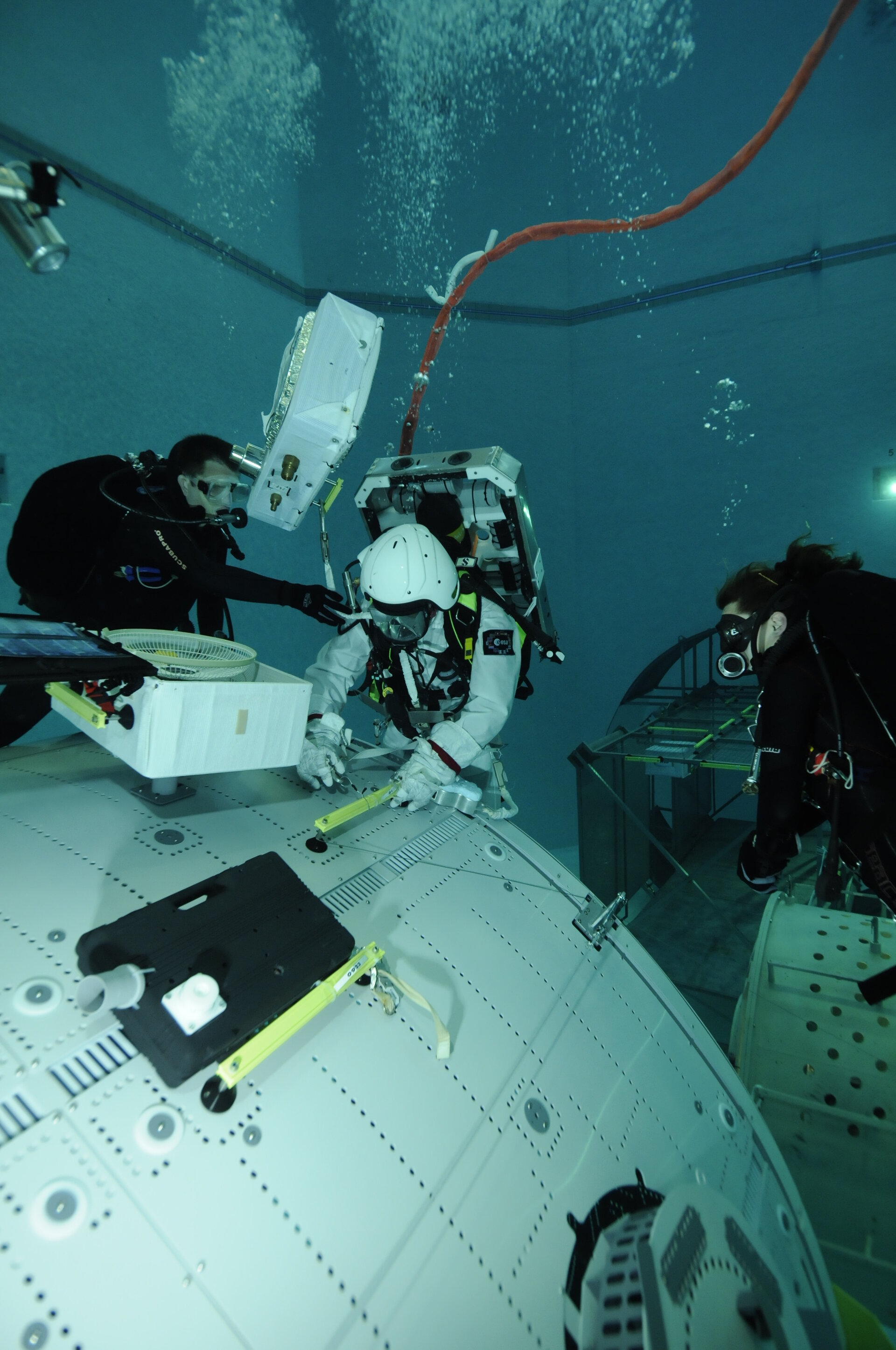 Thomas Pesquet during EVA training