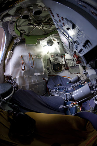 Interior of a Soyuz TMA simulator