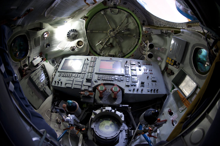 Interior of a Soyuz TMA simulator