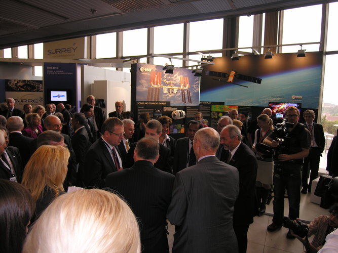 Opening ceremony, ESA stand