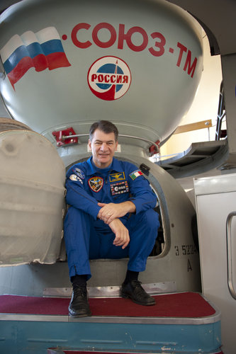 Paolo Nespoli during training