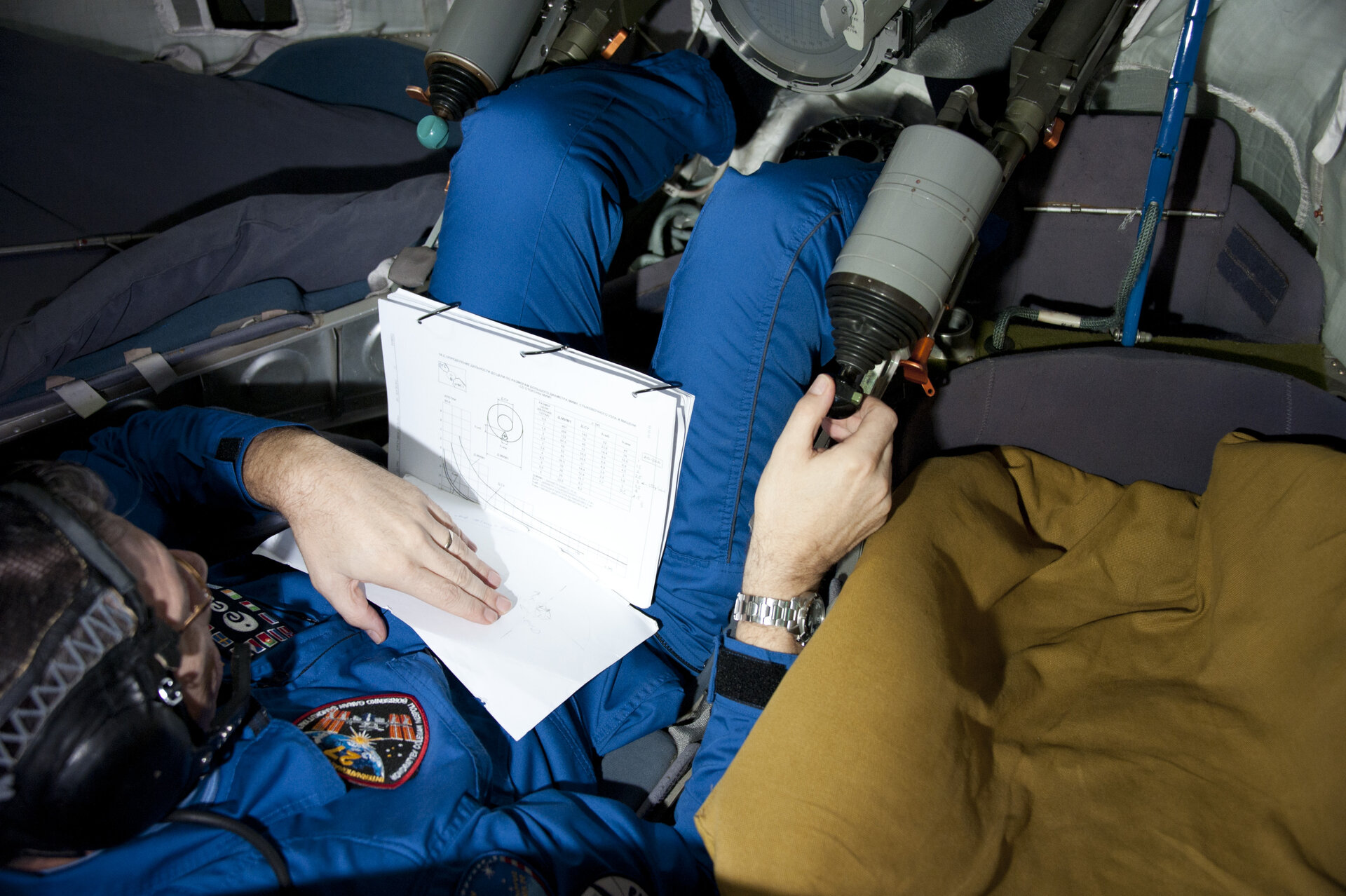 Paolo Nespoli in training at Star City