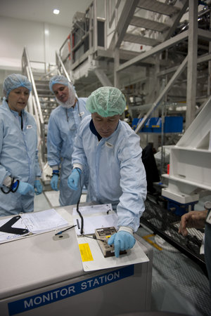 Roberto Vittori and the STS-134 mission crew during training