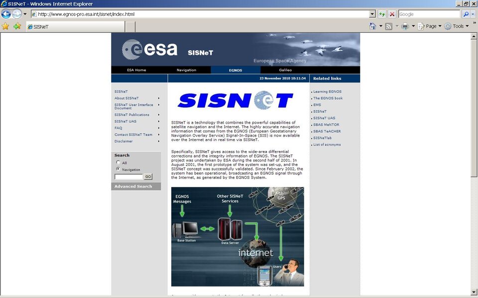 SISNeT website