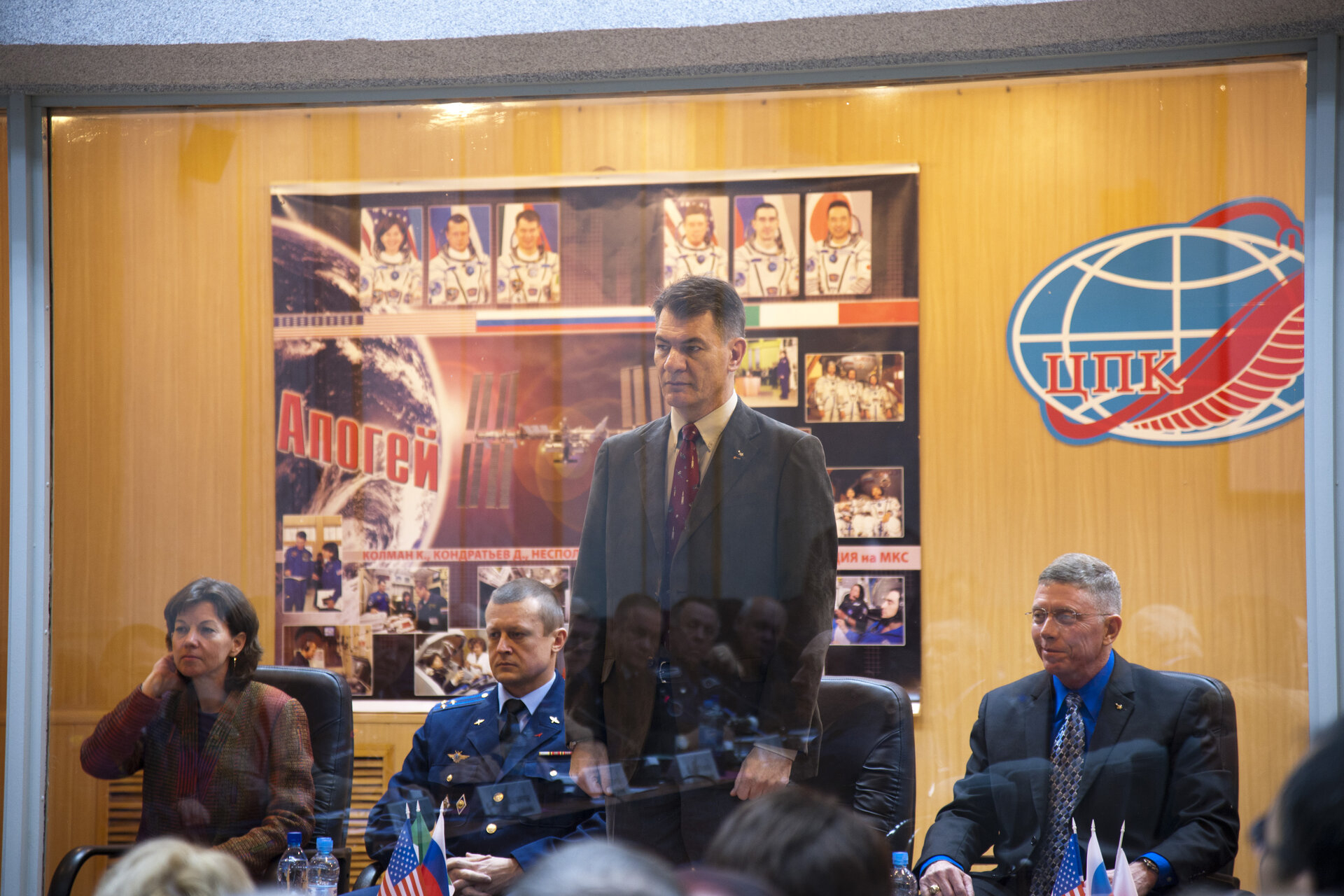 Paolo Nespoli during the State Commission meeting