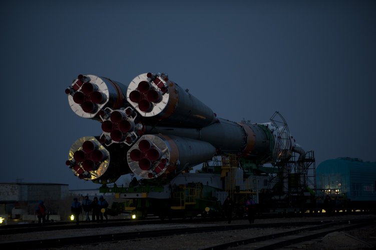 Transfer of the Soyuz launcher