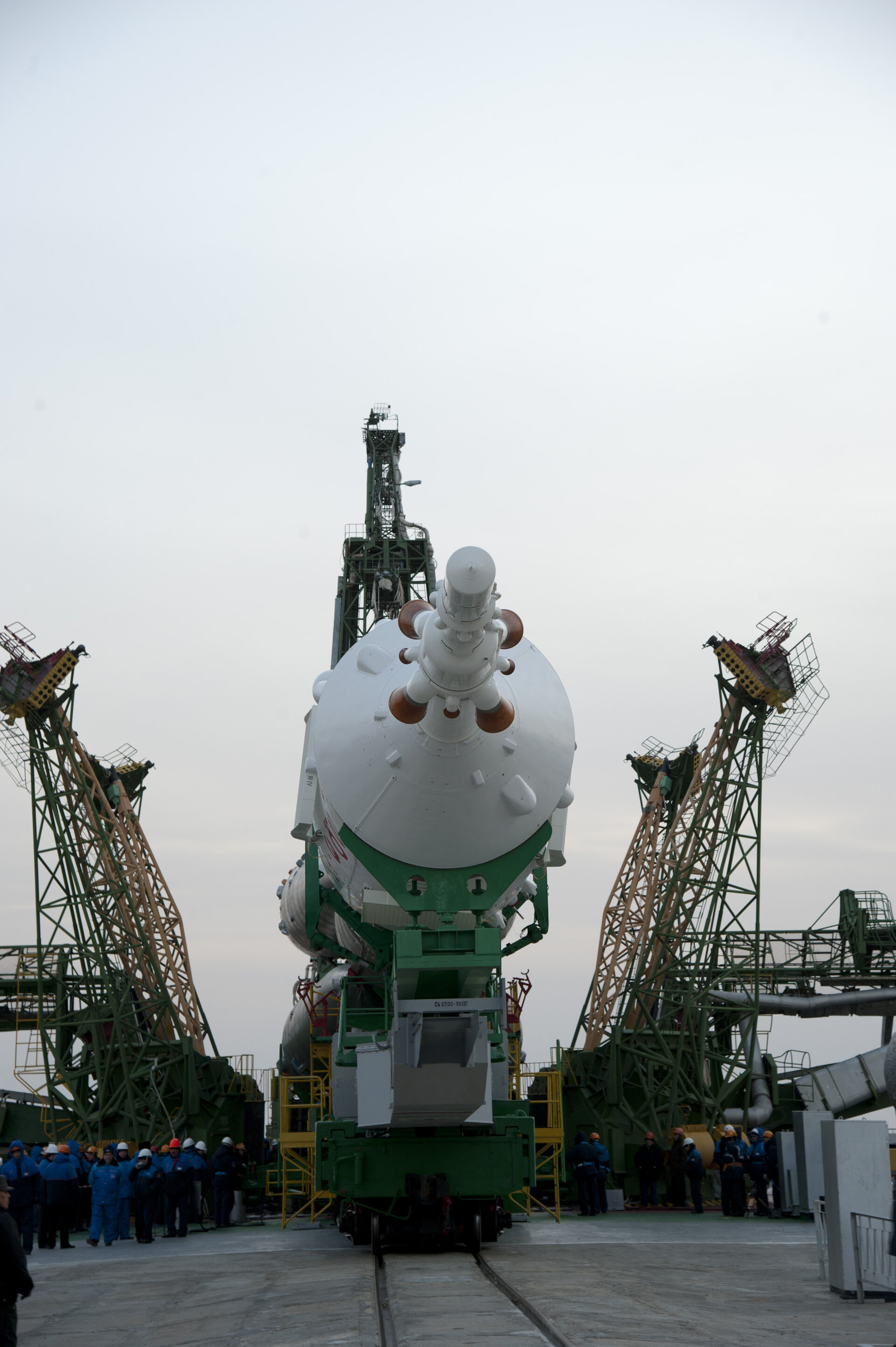 Transfer of the Soyuz launcher