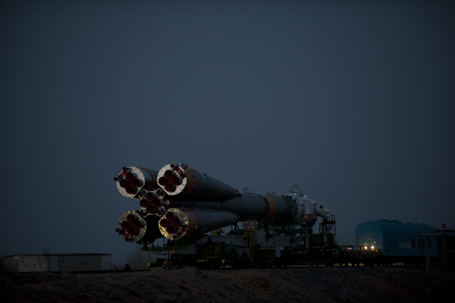 Transfer of the Soyuz launcher