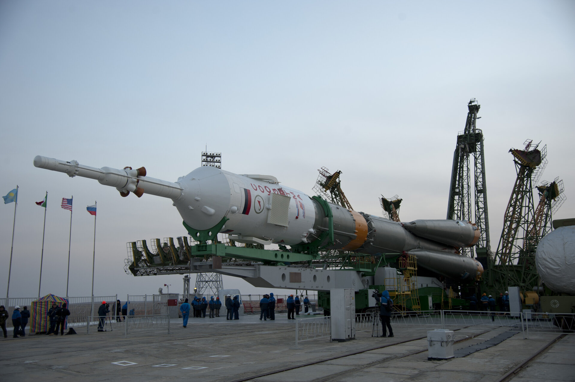 Transfer of the Soyuz launcher