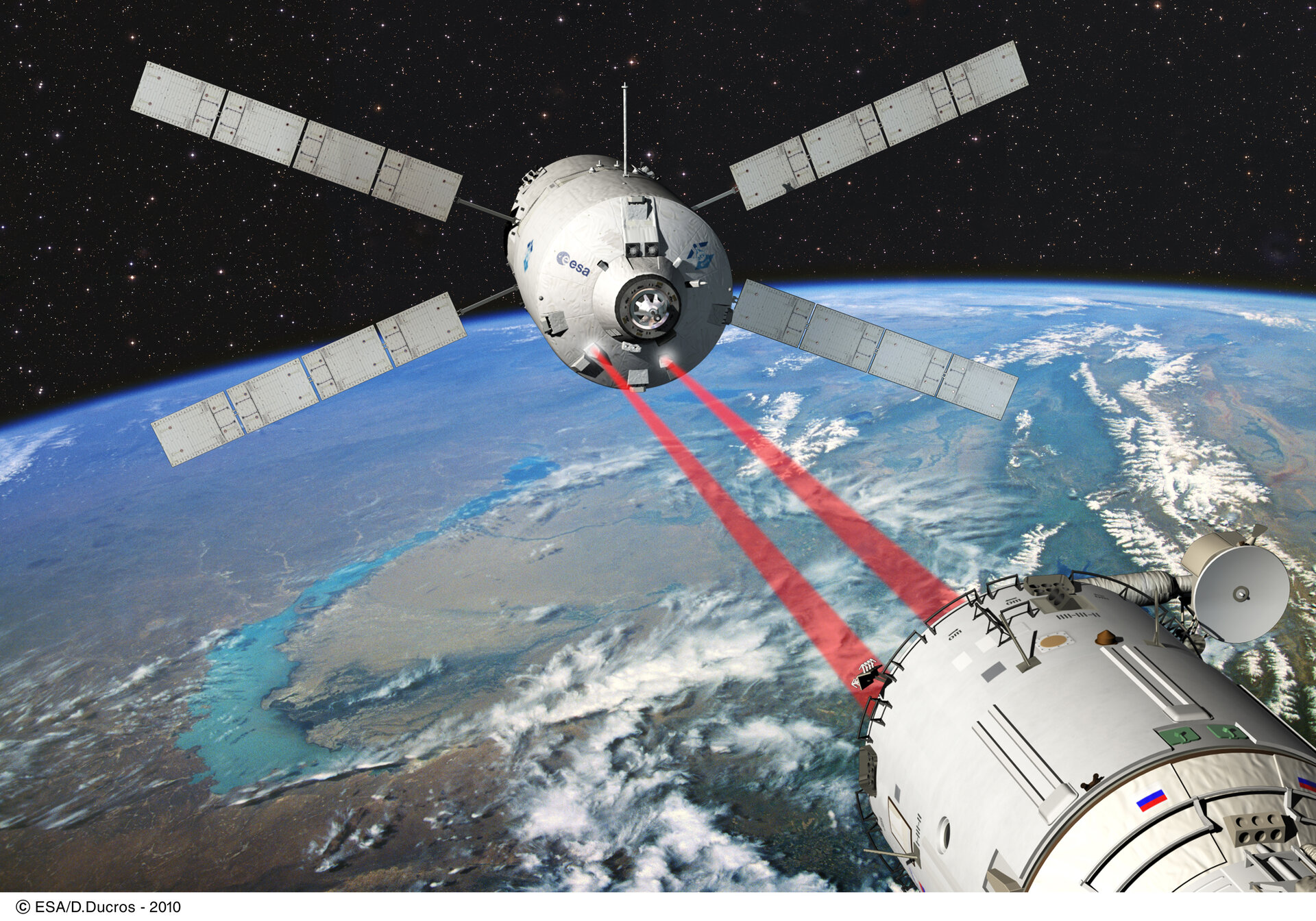 Docking von ATV-2 an die ISS