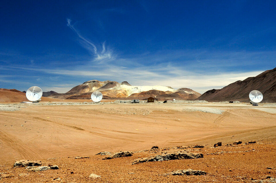 Planina Chajnantor v Chile