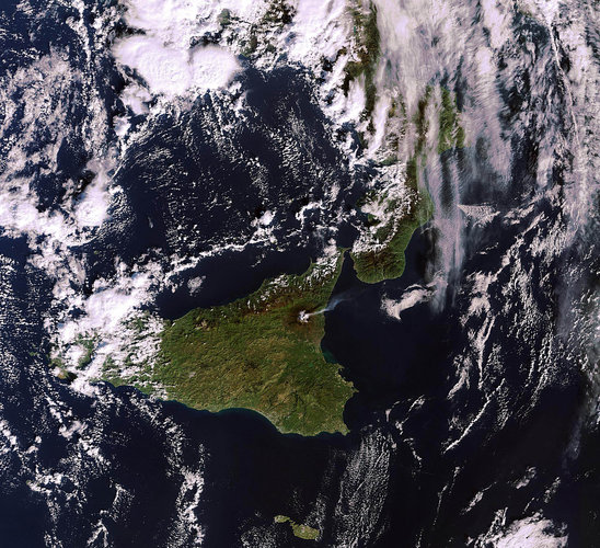 Etna eruption seen by Envisat