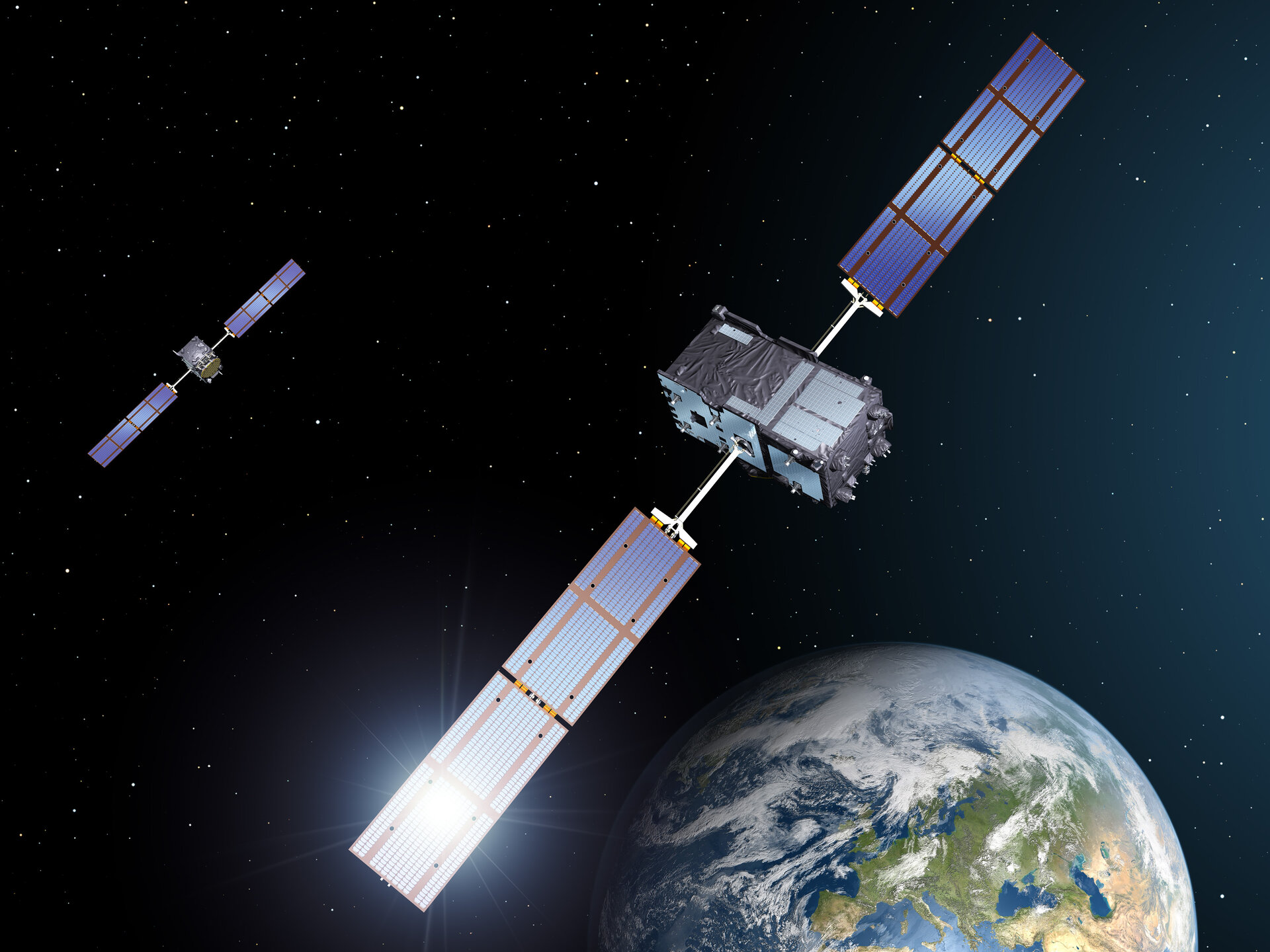 Los dos primeros satélites IOV de Galileo