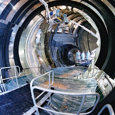 Large Space Simulator mirror at ESTEC