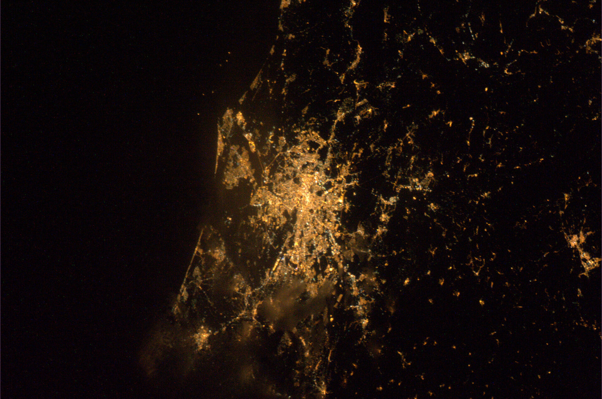 Un'immagine di Roma presa dalla ISS